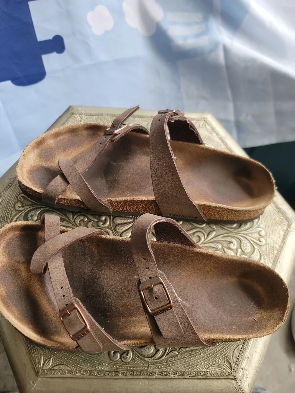 Birkenstock Brown Strappy Leather Sandals - Picture 4 of 4